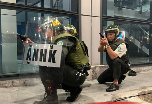 Diễn tập đối phó tình huống khẩn nguy an ninh tại sân bay Nội Bài